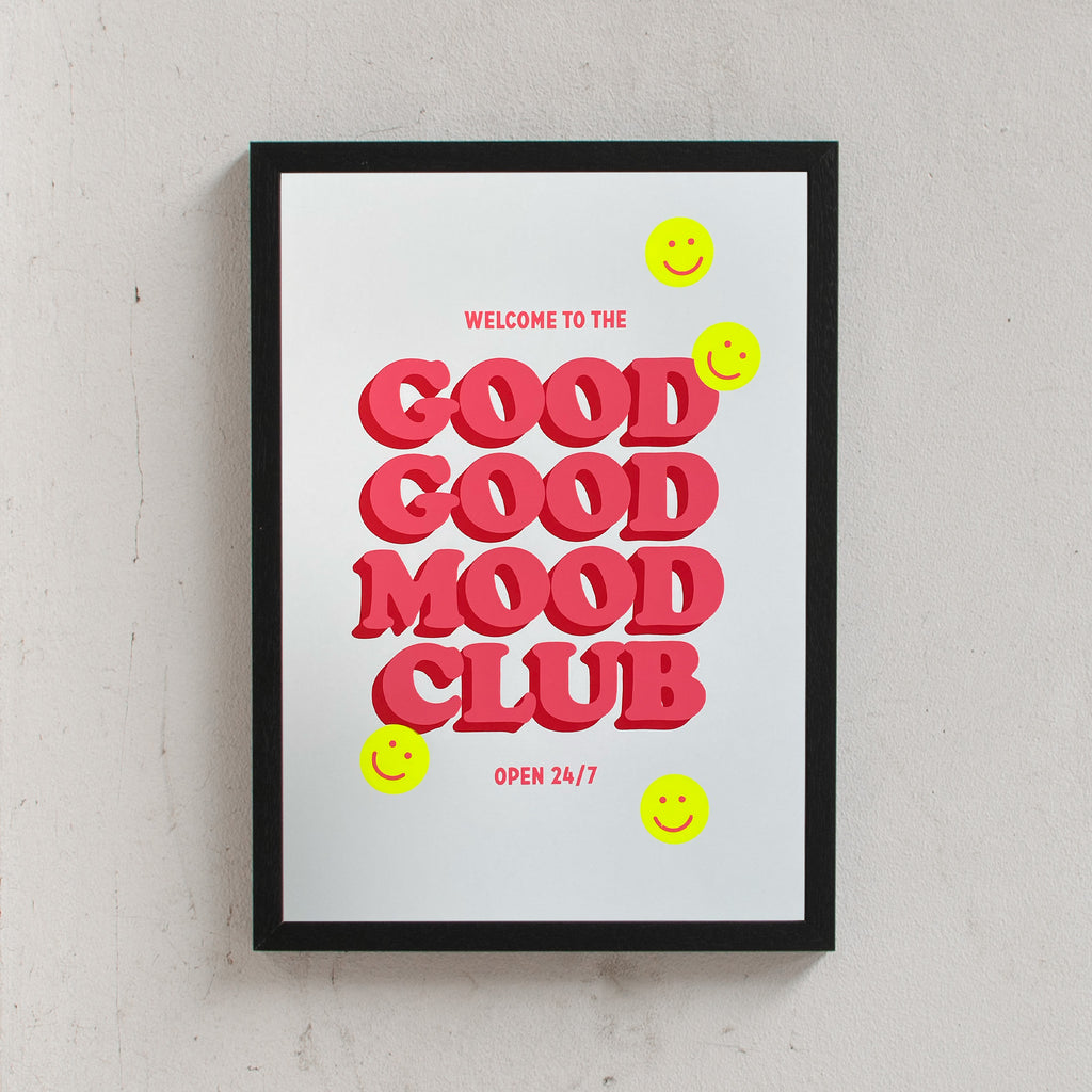 Edition SCHEE Good Good Mood Club (Din A3) schwarz