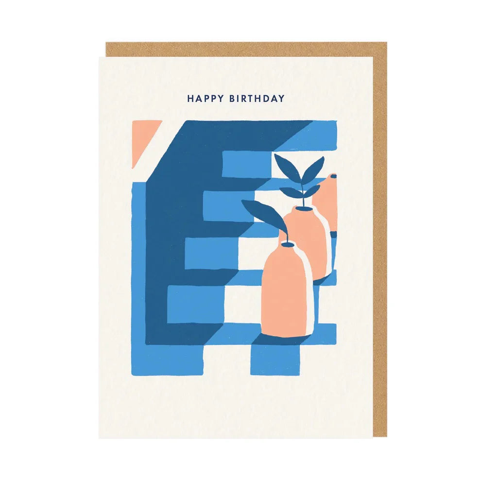 Ohh Deer Grußkarte Ohh Deer "Happy Birthday Steps" | A6 aus recycelten Papier