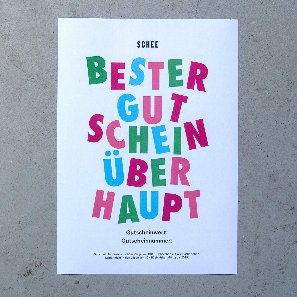 SCHEE Last Minute Gutschein zum Selbstausdrucken