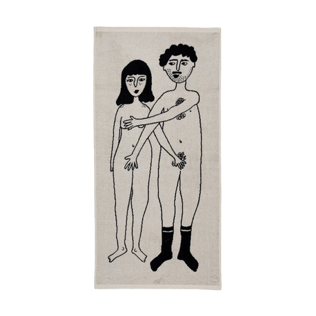 helen b Handtuch “Naked Couple” 50x100 cm | Design Handtuch | helen b