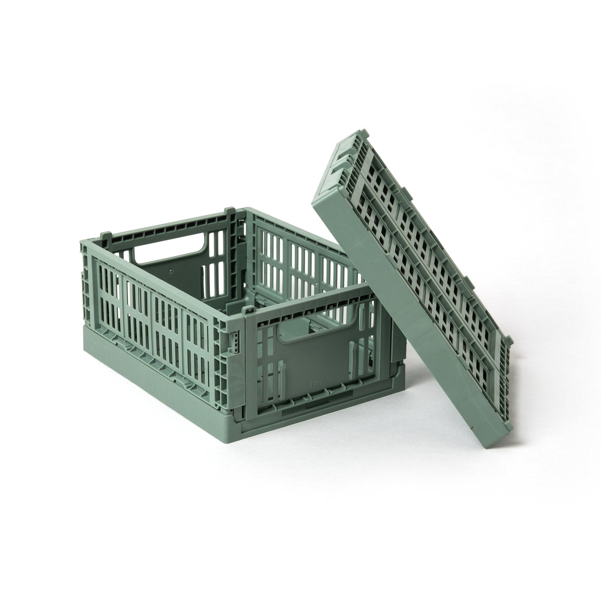 HAY Faltbox „Colour Crate Mini Sage Green“ (2 Stk.) | Klar & zeitlos | HAY