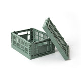 HAY Faltbox „Colour Crate Mini Sage Green“ (2 Stk.) | Klar & zeitlos | HAY