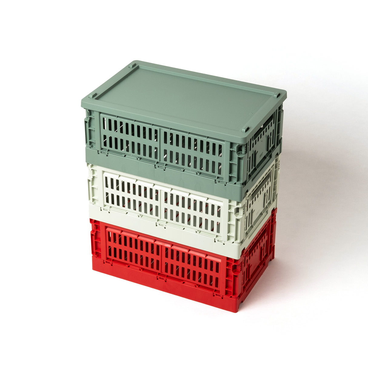 HAY Deckel „Faltbox Small Sage Green“ | Kompakt & passend | HAY