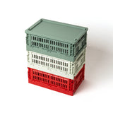 HAY Deckel „Faltbox Small Sage Green“ | Kompakt & passend | HAY