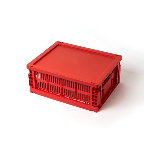 HAY Deckel „Faltbox Medium Red“ | Markanter Akzent | HAY