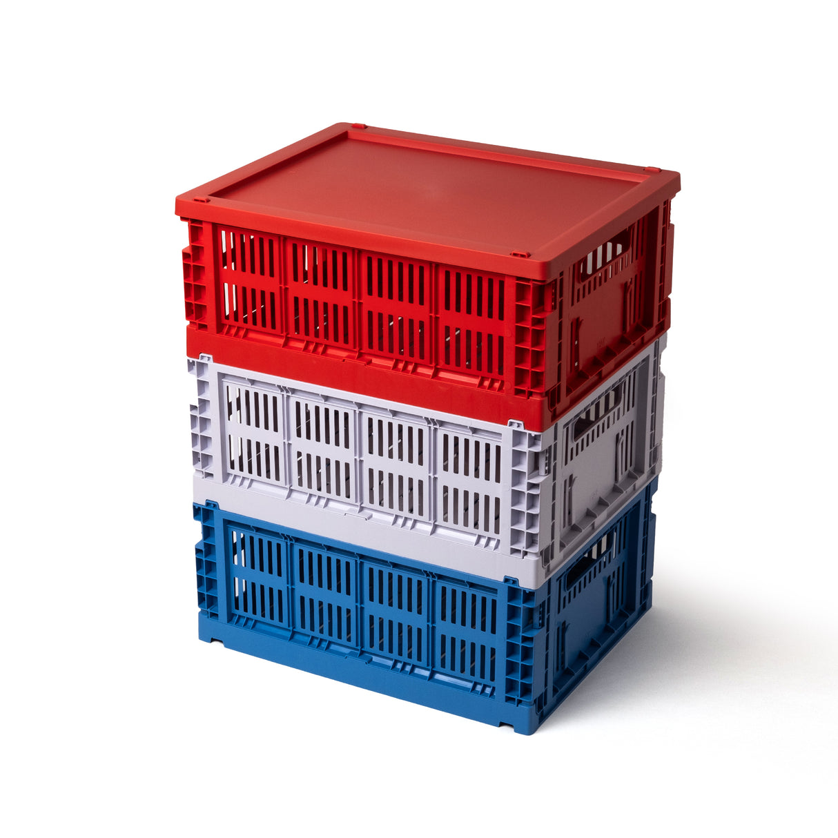 HAY Deckel „Faltbox Medium Red“ | Markanter Akzent | HAY