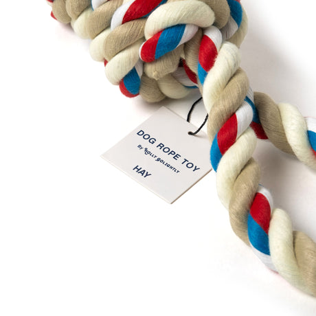 HAY Hundespielzeug „Rope Toy Red, Turquoise & Off-White“ | zum Spielen | HAY Dogs