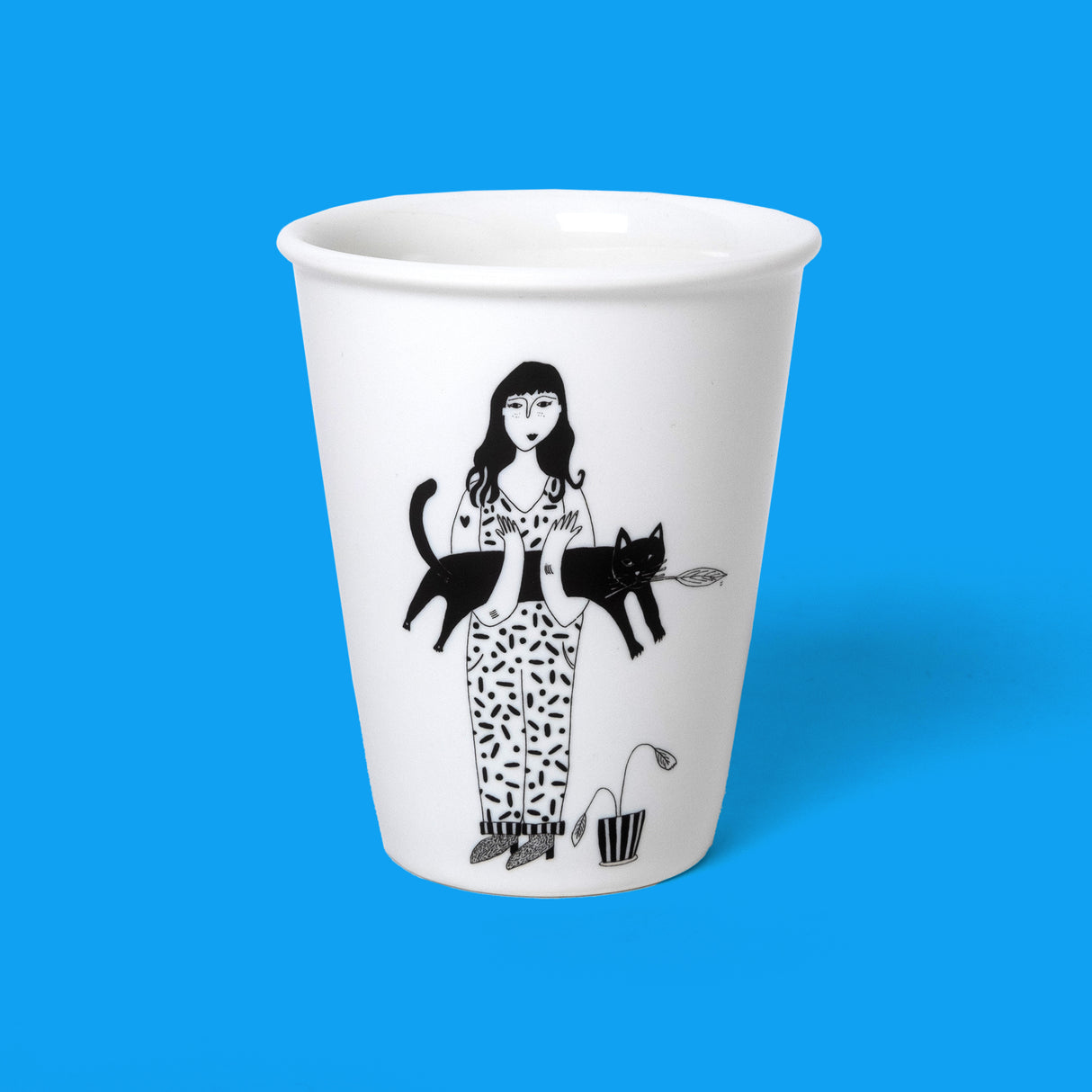 helen b Becher helen b "Black Cat" | Design Mug mit Illustrationen von Helen Blanchaert
