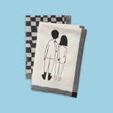helen b Geschirrtücher helen b "Naked Couple Back / Pattern" | mit Illustrationen von Helen Blanchaert | 2 Stück