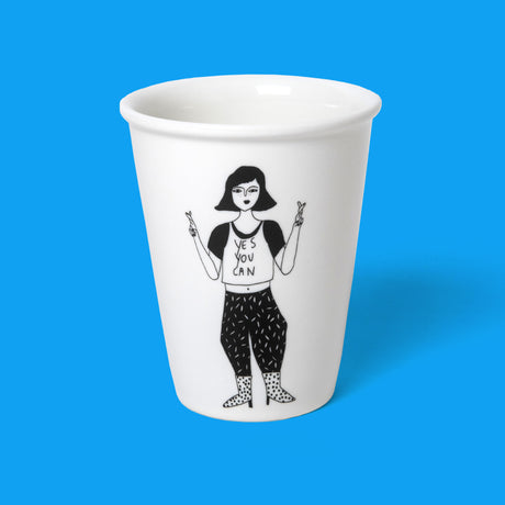 helen b Becher helen b „Yes You Can“ | Design mit Illustrationen von Helen Blanchaert
