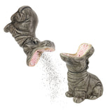Donkey Products Salz- und Pfefferstreuer "Hungry Hippos" | handbemalt