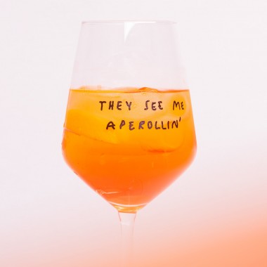 selekkt Weinglas "They see me Aperollin" | Special Edition | für Spritz-Liebende