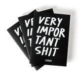 Notizbuch „Very Important Shit“ | DIN A5 | Edition SCHEE