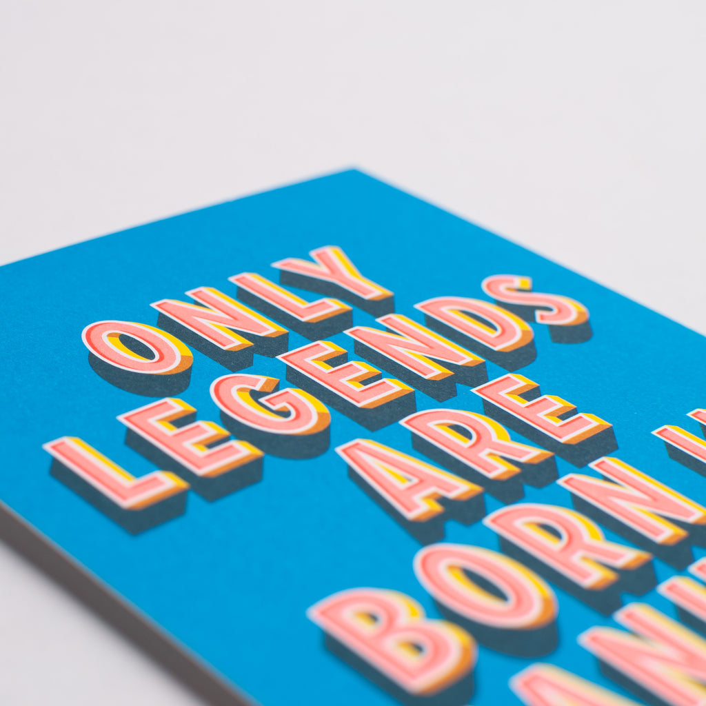Edition SCHEE Postkarte Edition SCHEE "Only Legends are born in January" | A6 Karte