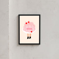 Edition Schee You make me jiggle (Din A3) | Fine Art Print von Edition SCHEE schwarz