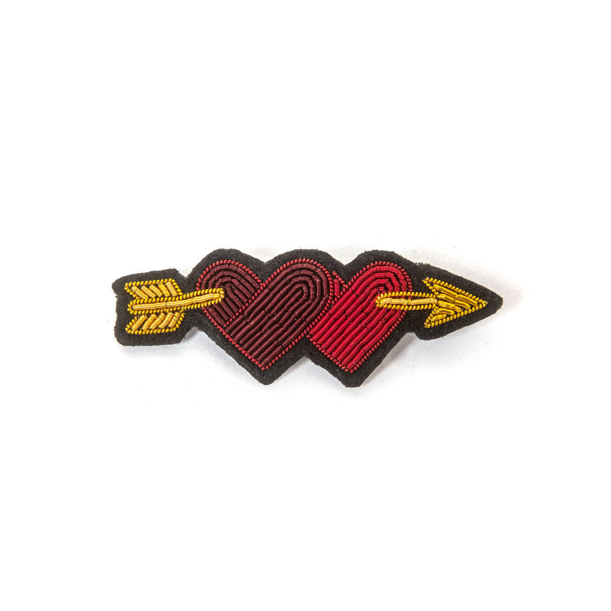 Macon&Lesquoy Brosche „Lover’s Heart“ | Handbestickt | Macon&Lesquoy