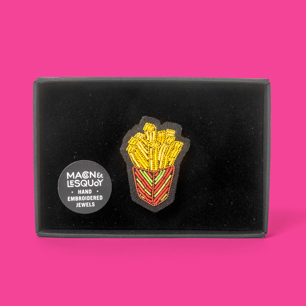 Macon&Lesquoy Brosche „Tray“ | Handbestickt | Macon&Lesquoy