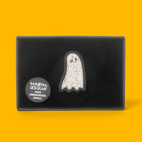 Macon&Lesquoy Brosche „Ghost“ | Handbestickt | Macon&Lesquoy