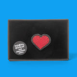 Macon&Lesquoy Brosche „Red Heart“ | Handbestickt | Macon&Lesquoy
