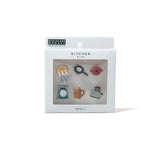 Midori Magnete „Mini Kitchen“ | 6er-Set mit Küchenmotiven | Midori