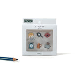 Midori Magnete „Mini Kitchen“ | 6er-Set mit Küchenmotiven | Midori