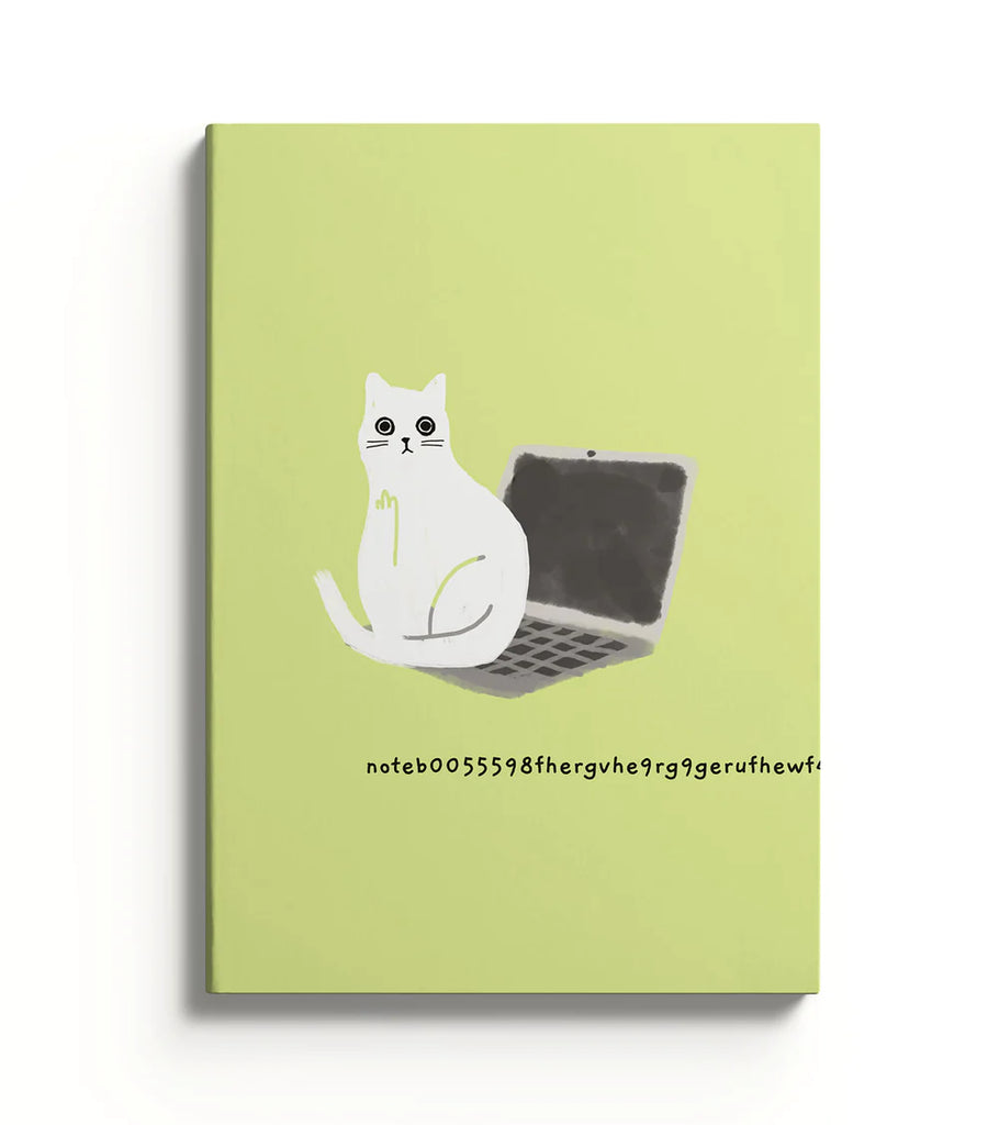 Ohh Deer Notizbuch Ohh Deer "Laptop Cat" | Notebook mit Illustrationen aus Großbritannien