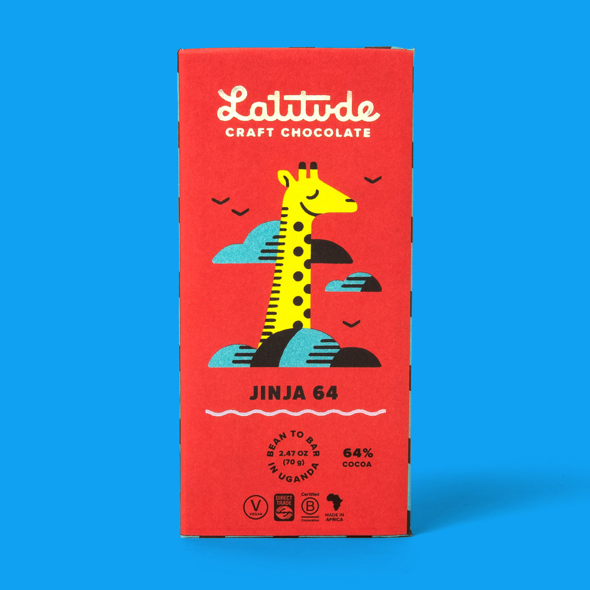 Schokolade „Latitude Jinja 64%“ 70g | Fruchtige Noten | Latitude