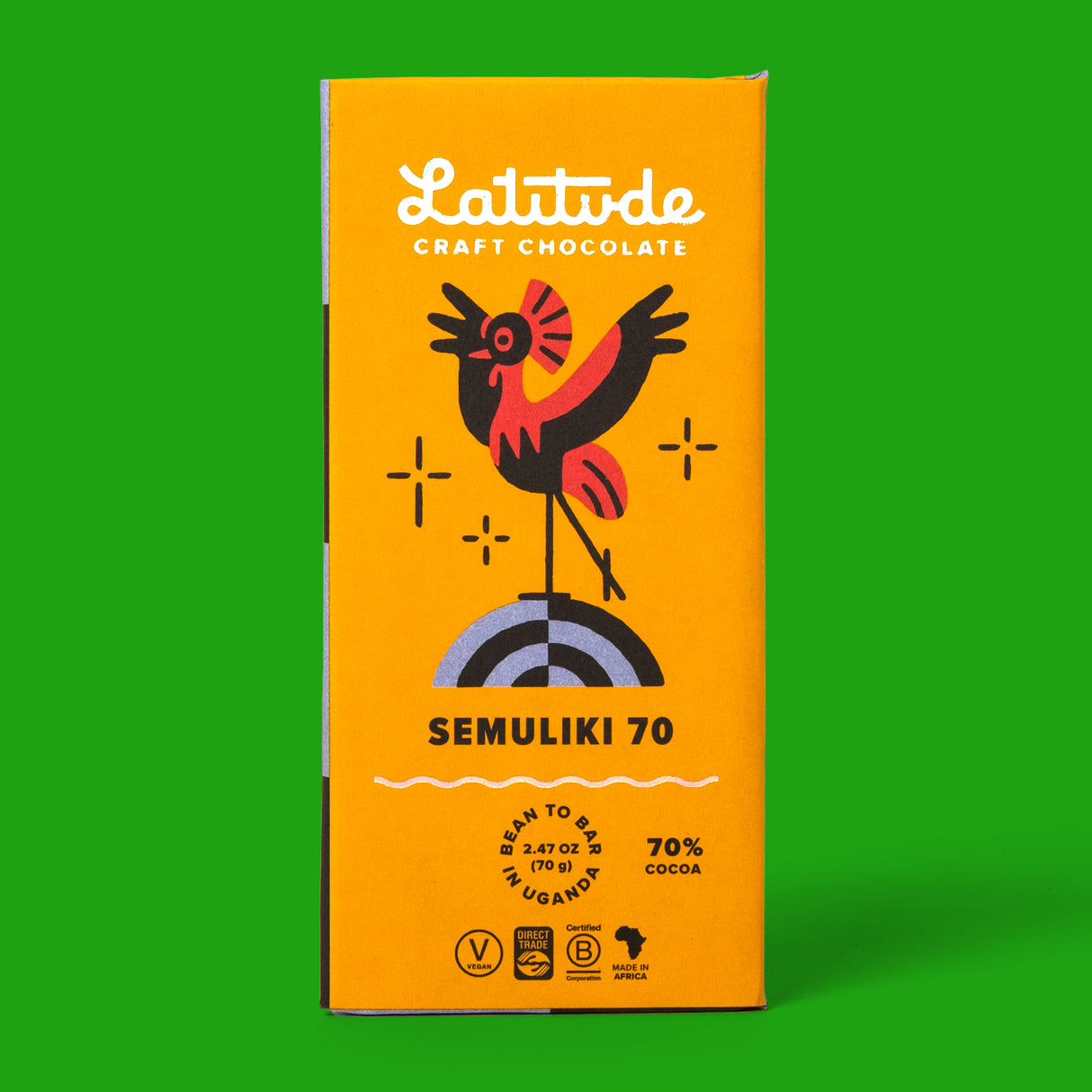 Schokolade „Semuliki 70%“ 70g | Dunkle Bio-Schokolade | Latitude