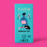Schokolade „Latitude Semuliki 100%“ 70g | Extra dunkler Kakao | Latitude