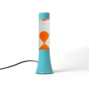 Fisura Lava Lampe „Mini Blue & Orange“ | Kompakt mit Farbe | Fisura