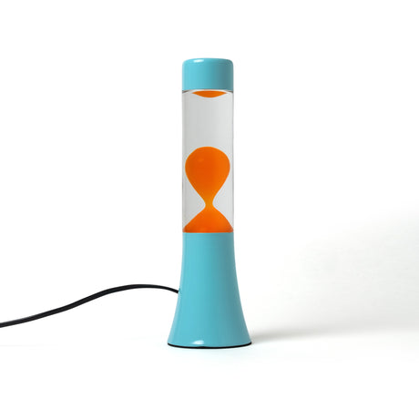 Fisura Lava Lampe „Mini Blue & Orange“ | Kompakt mit Farbe | Fisura