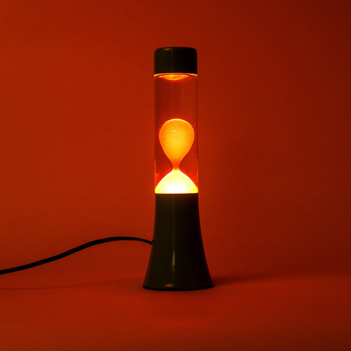 Fisura Lava Lampe „Mini Blue & Orange“ | Kompakt mit Farbe | Fisura