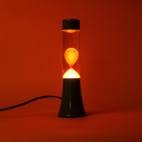 Fisura Lava Lampe „Mini Blue & Orange“ | Kompakt mit Farbe | Fisura