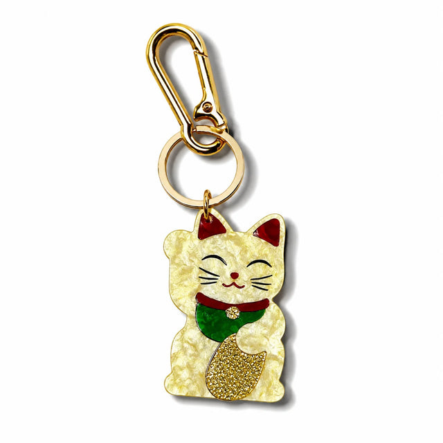 Lou Loto Schlüsselanhänger “Lucky Cat” | Bag Charm | Lou Loto