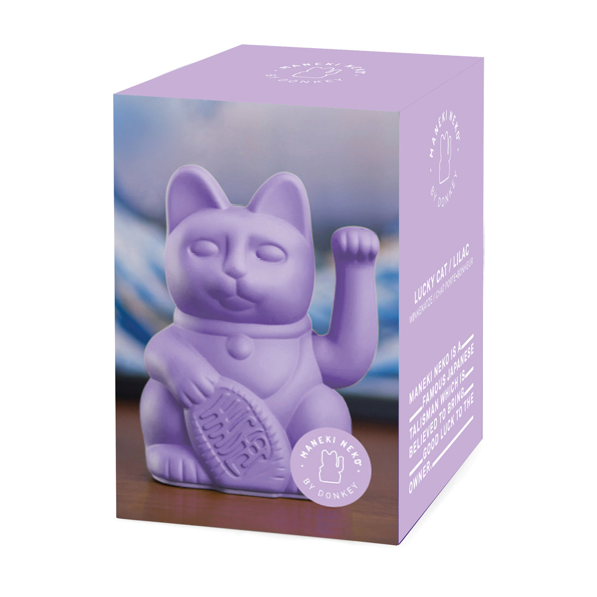 Donkey Products Winkekatze "Lucky Cat Lilac" | deine stylische Glücksbringerin