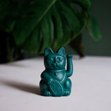 Donkey Products Winkekatze Mini "Lucky Cat Green" | deine stylische Glücksbringerin