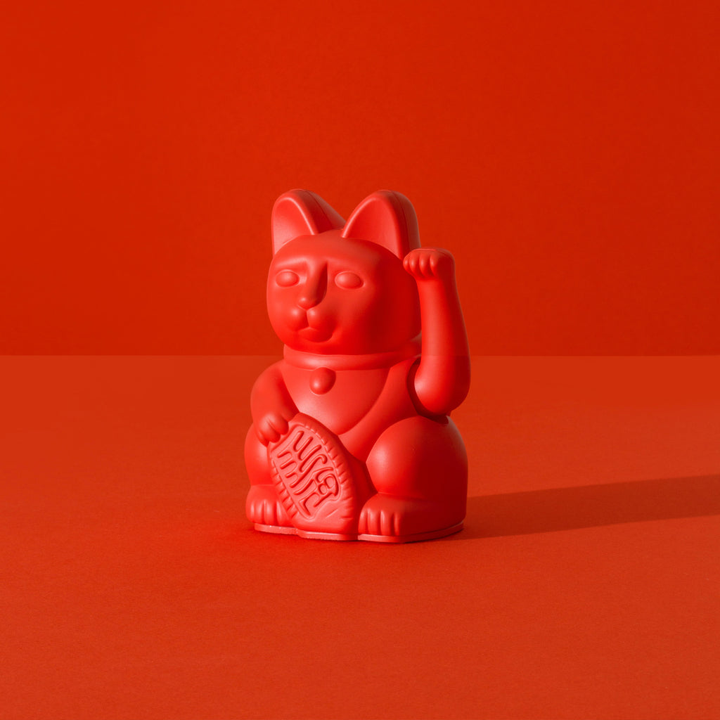 Donkey Products Winkekatze Mini "Lucky Cat Red" | deine stylische Glücksbringerin