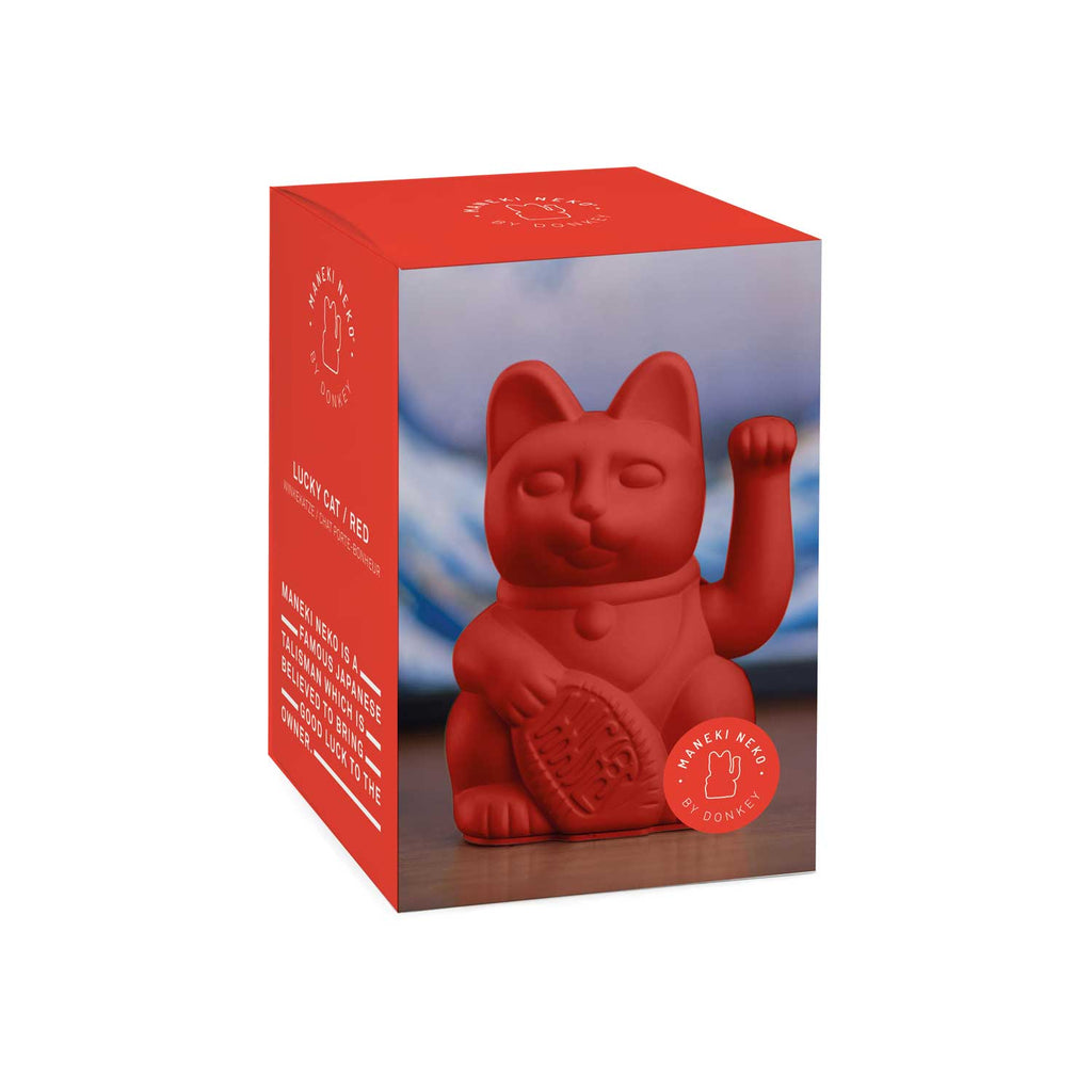 Doneky Products Winkekatze "Lucky Cat Red" | deine stylische Glücksbringerin
