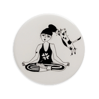 helen b Magnet helen b "Zen with Cats" | 6cm Durchmesser
