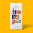 Majani Schokolade „Danke Merci Grazie“ 33% 100g | Vollmilchschokolade | Majani