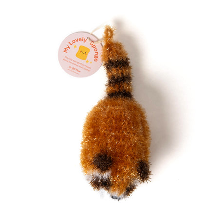 Joli Poom Schwamm “Racoon” Braun | Cooles Design | Joli Poom