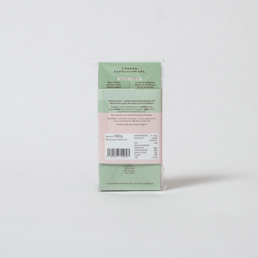 Confiserie Gmeiner Schokolade "Milch & Milch" (40%) | Confiserie Gmeiner