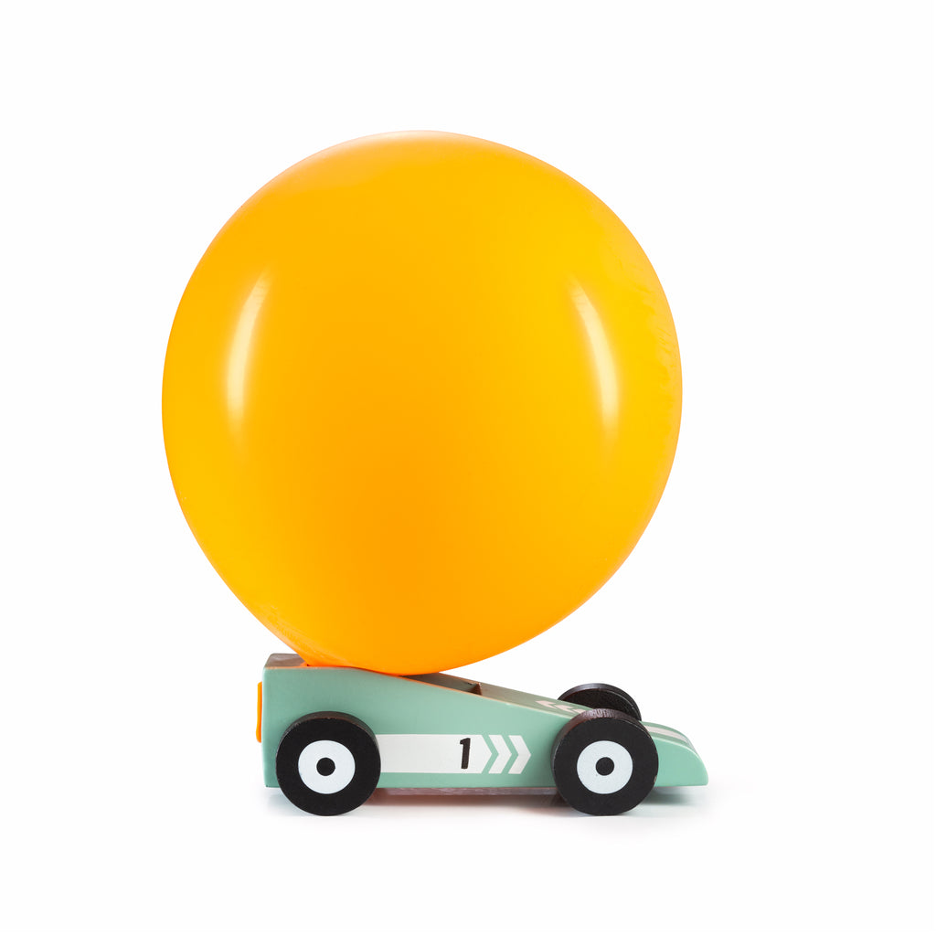 Doneky Products Spielzeugauto "Balloon Racer Mintstar" | umweltfreundlicher Spielspaß