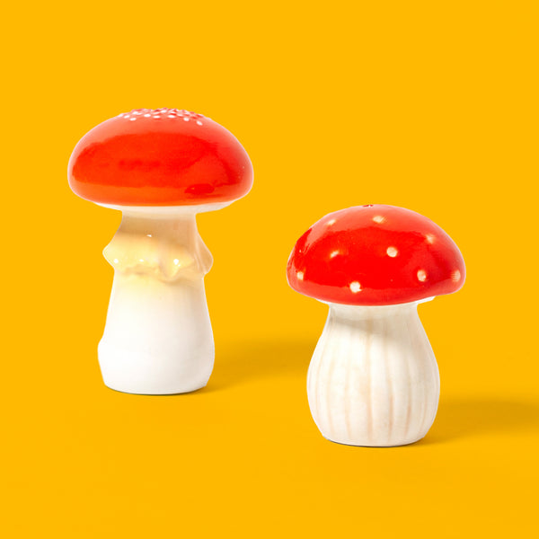 &Klevering Salz- und Pfefferstreuer "Mushroom" von &Klevering | hochwertiges Keramikdesign in Pilz-Form