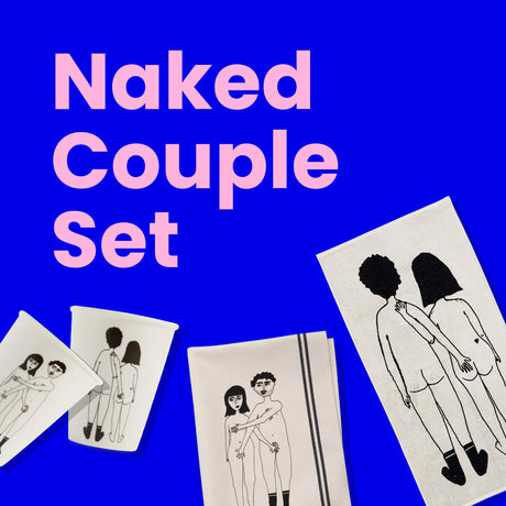 helen b Naked Couple Set | Illustrationen für Küche, Bad & Alltag