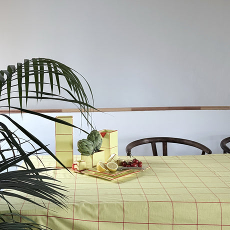 Table Machine Tischdecke “Tile” 200 x 150 cm Yellow & Orange | Statement Design | Table Machine