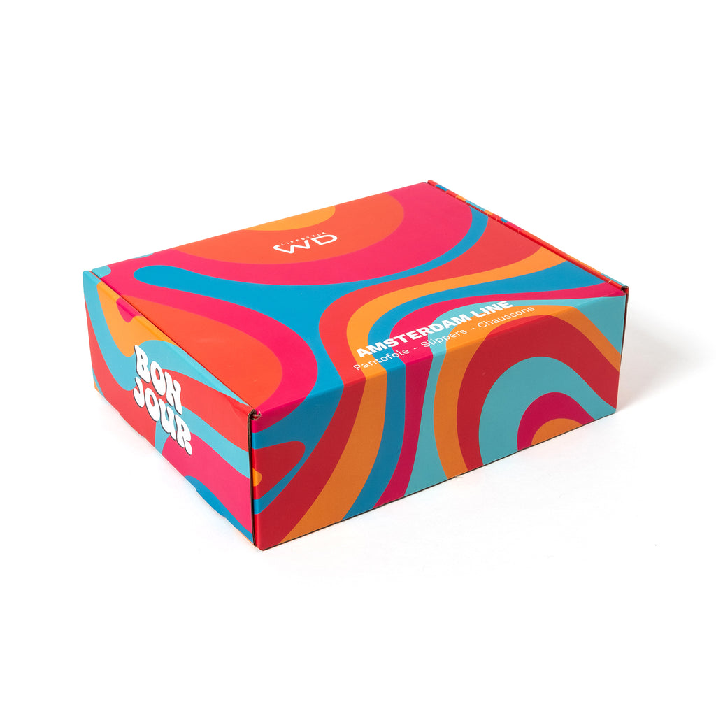 WD Lifestyle Hausschuhe “Bon Jour” M/L | Bonjour Gemütlichkeit | WD Lifestyle