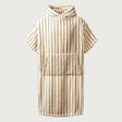 BONGUSTA Poncho „Naram Creme & Ink“ (S/M) | BONGUSTA | Gestreifter Poncho