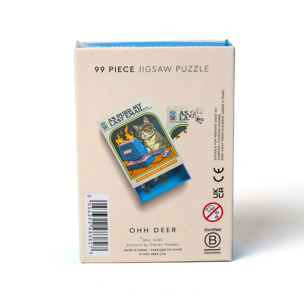 Puzzle “As Purr My Last Email” 99 Teile | Mini Puzzle | Ohh Deer