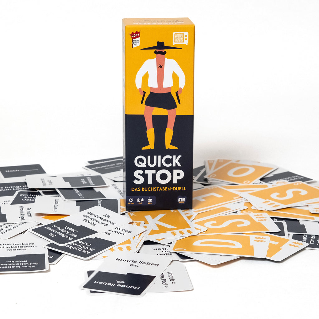 ATM Gaming Spiel „QuickStop – Buchstaben-Duell“ | Schnell & clever | ATM Gaming